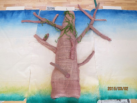 小学校にボランティアで壁面装飾の制作をしました 植草学園大学 植草学園短期大学