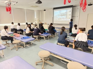 令和8年7月29日（水）千葉経済大学附属高等学校 生徒さん対象　看護医療体験・学内見学会を行いました！